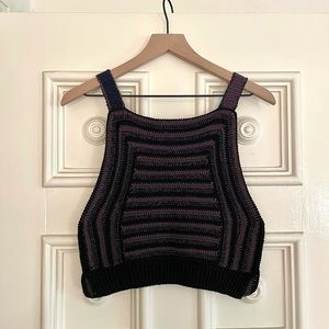 Rachel Comey cropped crochet tank small